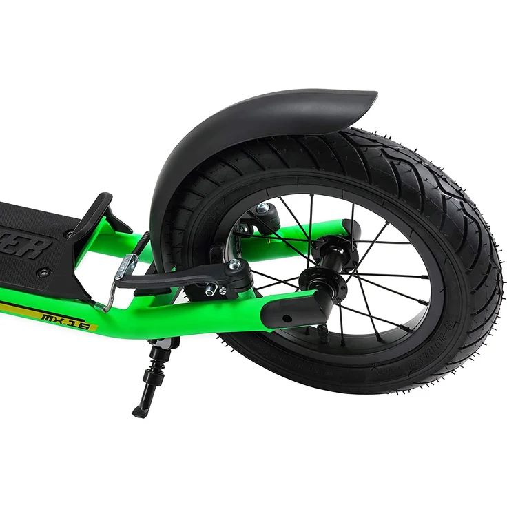 STAR SCOOTER Tretroller Kinderroller ab 8 Jahre | 16 Zoll 12 Zoll Mixed Edition | Grün - Preisvergleich – Bild 4