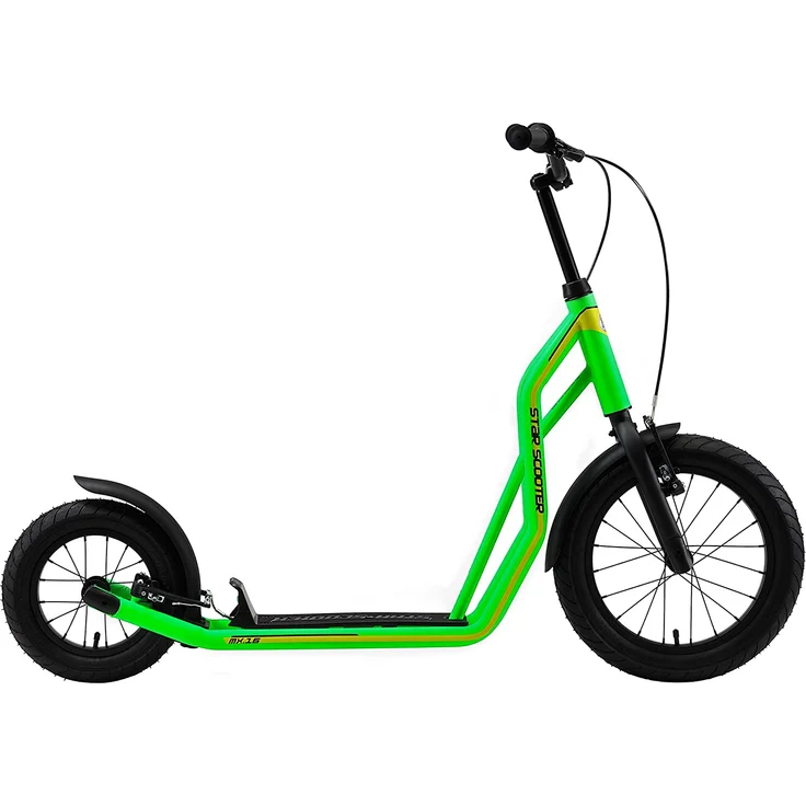 STAR SCOOTER Tretroller Kinderroller ab 8 Jahre | 16 Zoll 12 Zoll Mixed Edition | Grün - Preisvergleich – Bild 2