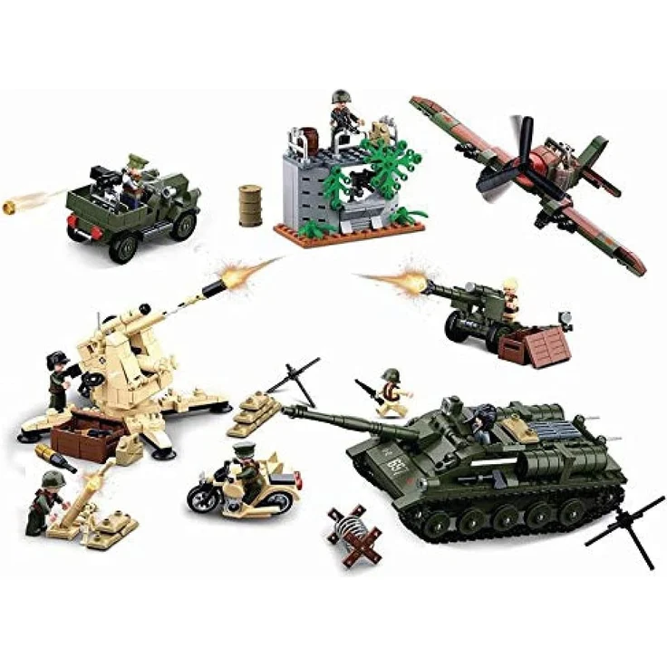 Sluban M38-B0697 WWII-Battle of Kursk 998PCS, Multi Color – Bild 1