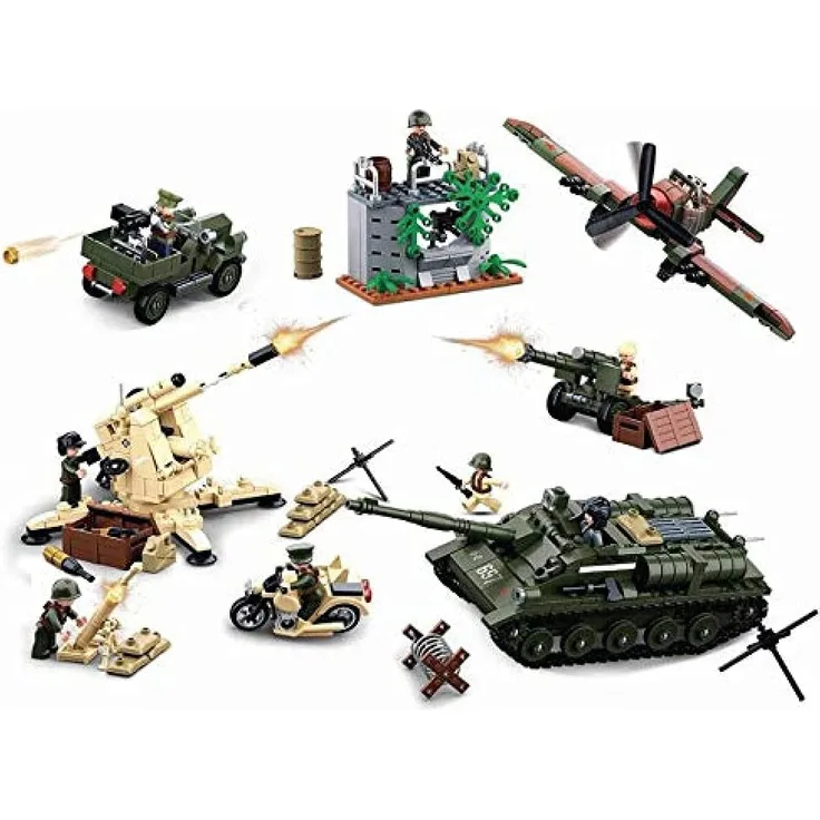 Sluban M38-B0697 WWII-Battle of Kursk 998PCS, Multi Color