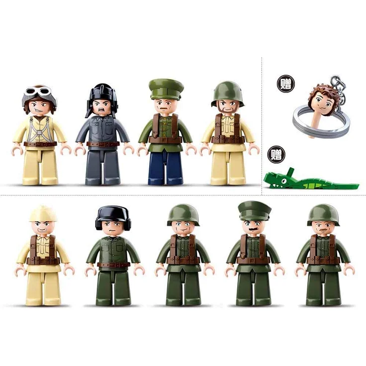 Sluban M38-B0697 WWII-Battle of Kursk 998PCS, Multi Color – Bild 4