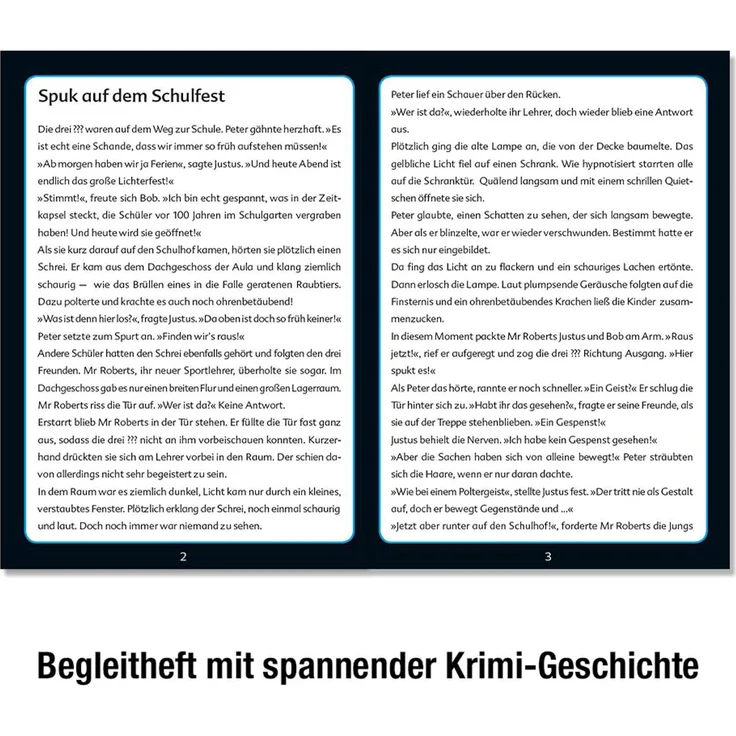 KOSMOS Die drei ??? Kids Krimi-Puzzle Spuk auf dem Schulfest, 200 Teile - Preisvergleich – Bild 3