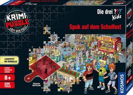 KOSMOS Die drei ??? Kids Krimi-Puzzle Spuk auf dem Schulfest