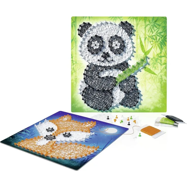 Ravensburger 18029 - String it Midi: Panda & Fox