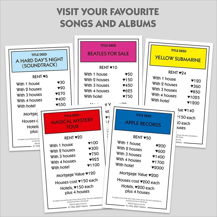 Monopoly The Beatles - Preisvergleich – Bild 8