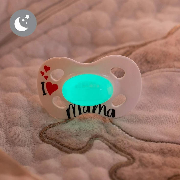 Medela Baby Schnuller Day & Night Love Mama 18+ Monate 2 Stück Weiß – Bild 3