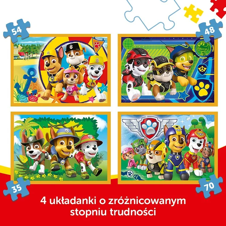 Trefl Puzzle 4in1 Holiday Paw Patrol PAW PATROL 34395 Trefl p8 – Bild 2