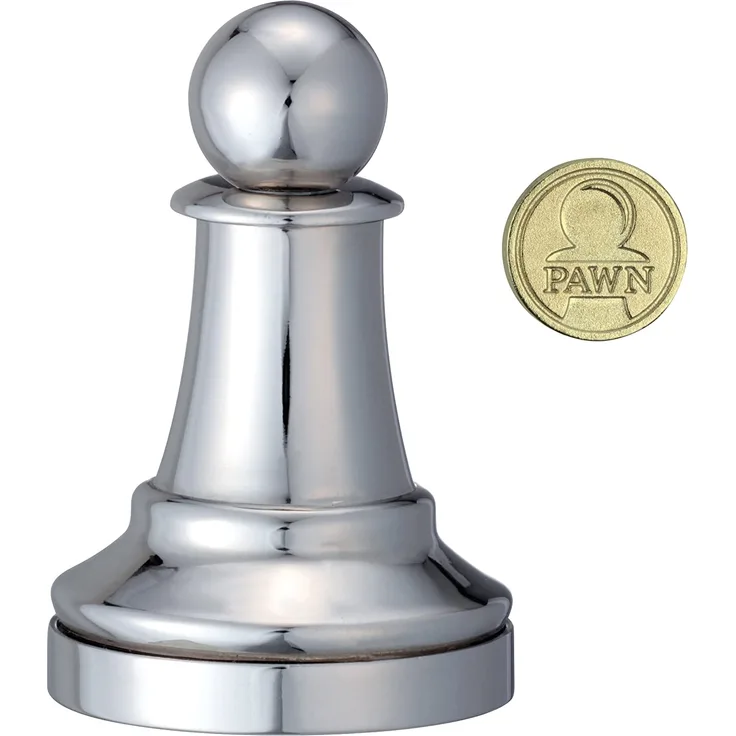 Cast Chess Silver Pawn (Bauer)