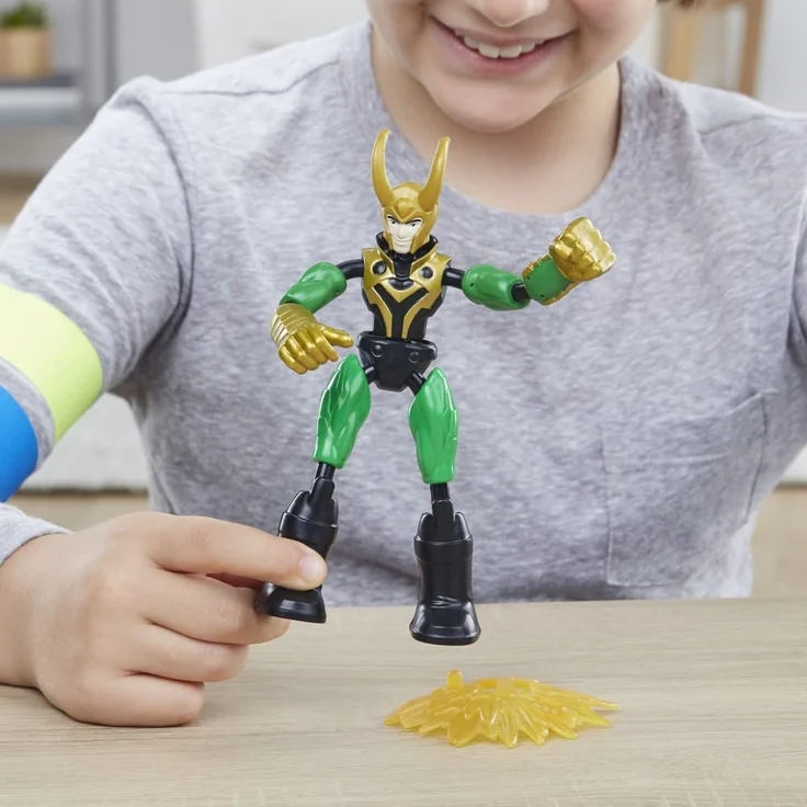 Marvel Avengers Bend and Flex Marvel Avengers Bend and Flex Thor gegen Loki Action-Figuren, 15 cm große biegbare Figuren, enthäl – Bild 5