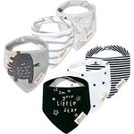 6 Pack Baby Dreieckstuch Babylätzchen Baumwolle Bandanas Einstellbar Spucktuch Super Saugfähig Halstücher 0-36 Monate, Mehrfarbig (F), 0-3 Jahre