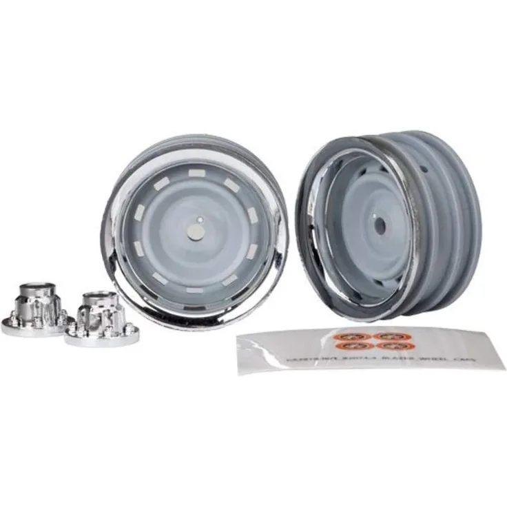 Traxxas 8165 Felgen 1. 9 chrom (2) Center-Kappen (2) für 8255A extended st