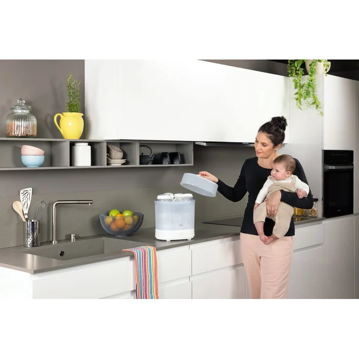 Chicco Modularer Dampfsterilisator 3 in 1, Babyflaschen-Sterilisator, Einstellbarer Dampfsterilisator für Babyflaschen, für Mikrowelle, mit 3 Konfigurationen, Schnelle und Einfache Anwendung - Preisvergleich – Bild 16