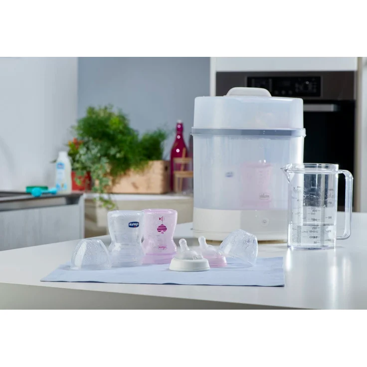 Chicco Modularer Dampfsterilisator 3 in 1, Babyflaschen-Sterilisator, Einstellbarer Dampfsterilisator für Babyflaschen, für Mikrowelle, mit 3 Konfigurationen, Schnelle und Einfache Anwendung - Preisvergleich – Bild 15