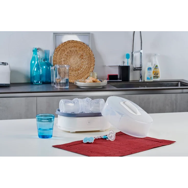 Chicco Modularer Dampfsterilisator 3 in 1, Babyflaschen-Sterilisator, Einstellbarer Dampfsterilisator für Babyflaschen, für Mikrowelle, mit 3 Konfigurationen, Schnelle und Einfache Anwendung - Preisvergleich – Bild 12