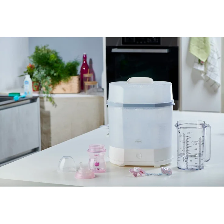 Chicco Modularer Dampfsterilisator 3 in 1, Babyflaschen-Sterilisator, Einstellbarer Dampfsterilisator für Babyflaschen, für Mikrowelle, mit 3 Konfigurationen, Schnelle und Einfache Anwendung - Preisvergleich – Bild 6
