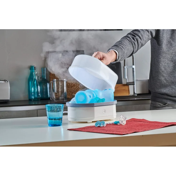 Chicco Modularer Dampfsterilisator 3 in 1, Babyflaschen-Sterilisator, Einstellbarer Dampfsterilisator für Babyflaschen, für Mikrowelle, mit 3 Konfigurationen, Schnelle und Einfache Anwendung - Preisvergleich – Bild 11