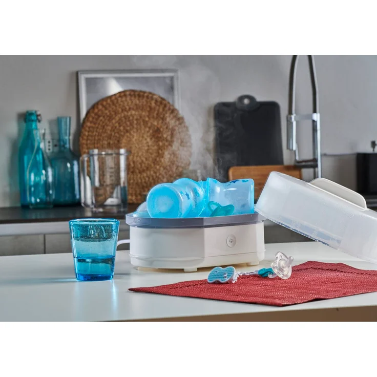 Chicco Modularer Dampfsterilisator 3 in 1, Babyflaschen-Sterilisator, Einstellbarer Dampfsterilisator für Babyflaschen, für Mikrowelle, mit 3 Konfigurationen, Schnelle und Einfache Anwendung - Preisvergleich – Bild 10