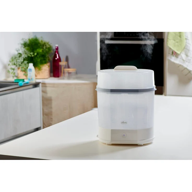 Chicco Modularer Dampfsterilisator 3 in 1, Babyflaschen-Sterilisator, Einstellbarer Dampfsterilisator für Babyflaschen, für Mikrowelle, mit 3 Konfigurationen, Schnelle und Einfache Anwendung - Preisvergleich – Bild 8