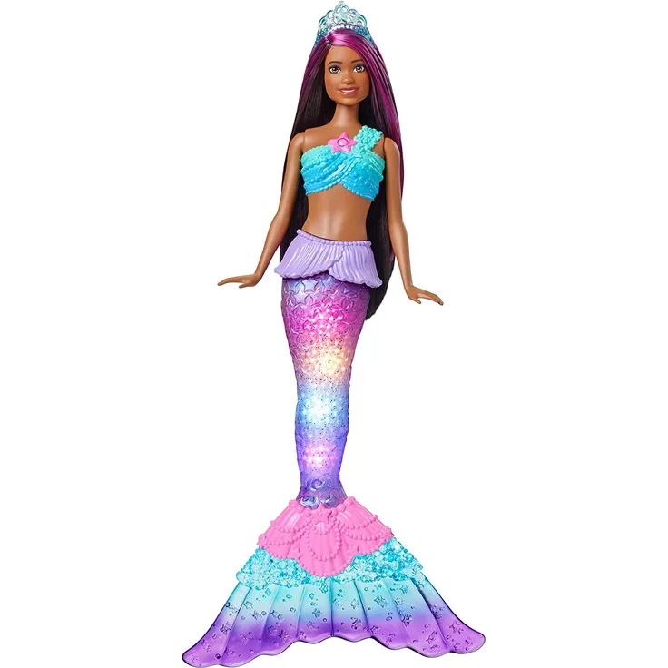 Barbie Brooklyn Zauberlicht Meerjungfrau Puppe (leuchtet), Barbie Dreamtopia