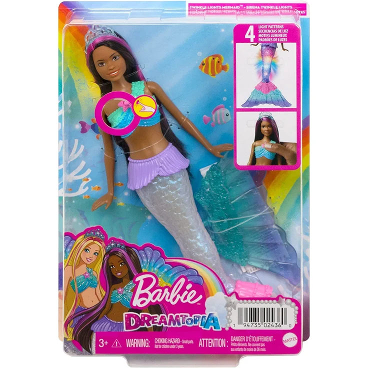 Barbie Brooklyn Zauberlicht Meerjungfrau Puppe (leuchtet), Barbie Dreamtopia – Bild 6
