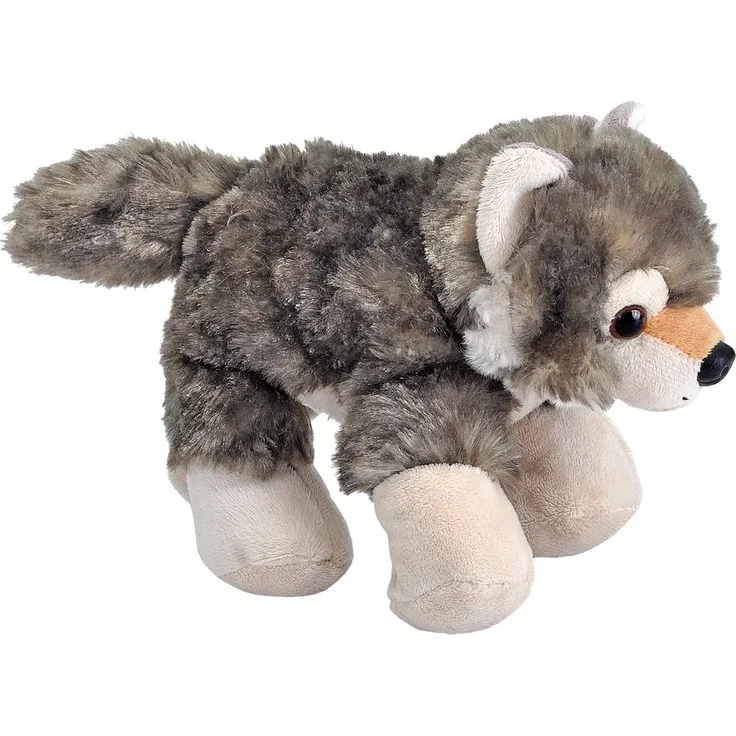 Wild Republic 16244 Hug'ems Plüschtier, Kuscheltier, Wolf 18cm