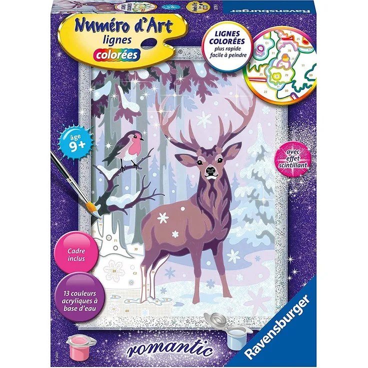 Ravensburger - Artnummer - mittel Format - Romantischer Hirsch - kreatives Hobby - Malen - Konzentration - Kinder ab 9 Jahren - 28794