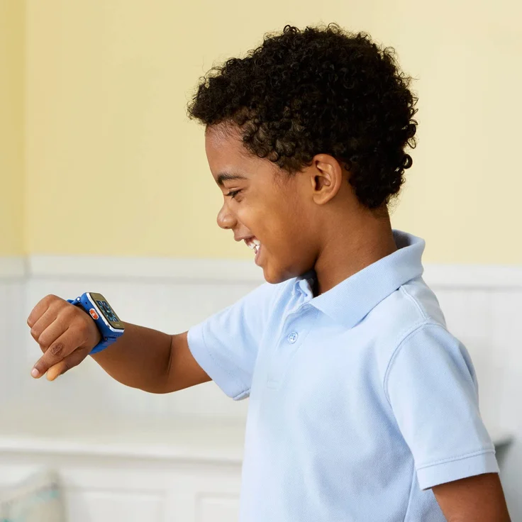 VTech 'Kidizoom Smart Watch DX2', ab 5 Jahren, LCD Farb-Touchdisplay (1,41", 128 x 128 Pixel), inkl. vielen lustigen Uhrmotiven zum Wechseln und aufregenden Bewegungsspielen, blau – Bild 7