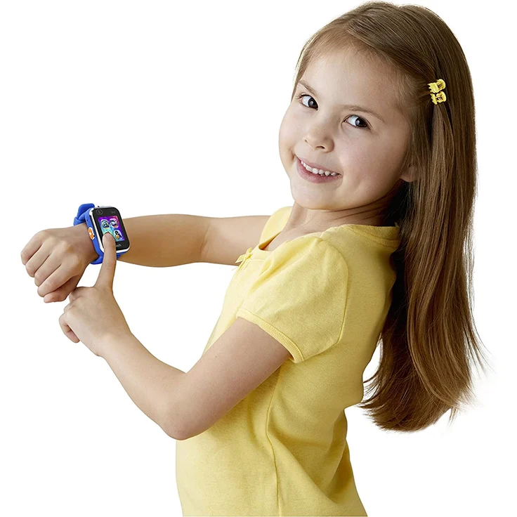 VTech 'Kidizoom Smart Watch DX2', ab 5 Jahren, LCD Farb-Touchdisplay (1,41", 128 x 128 Pixel), inkl. vielen lustigen Uhrmotiven zum Wechseln und aufregenden Bewegungsspielen, blau – Bild 5