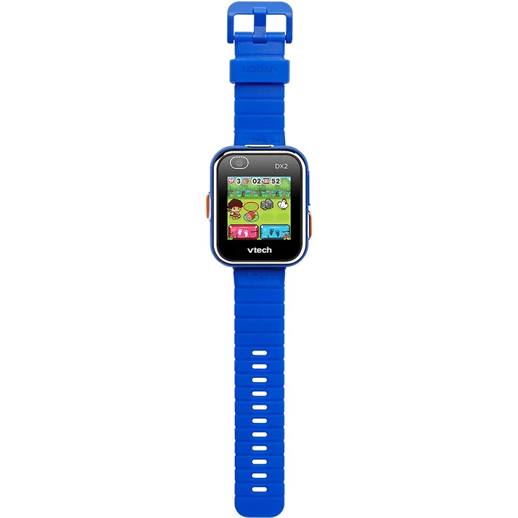 VTech 'Kidizoom Smart Watch DX2', ab 5 Jahren, LCD Farb-Touchdisplay (1,41", 128 x 128 Pixel), inkl. vielen lustigen Uhrmotiven zum Wechseln und aufregenden Bewegungsspielen, blau – Bild 3