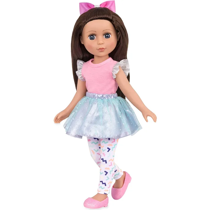 Glitter Girls Puppe Candice – Bewegliche 36cm Puppe mit Kleidung, Zubehör und langen Haaren zum frisieren - Spielzeug ab 3 Jahren (7 Teile), 4. 5 x 3. 5 x 15. 5 inches