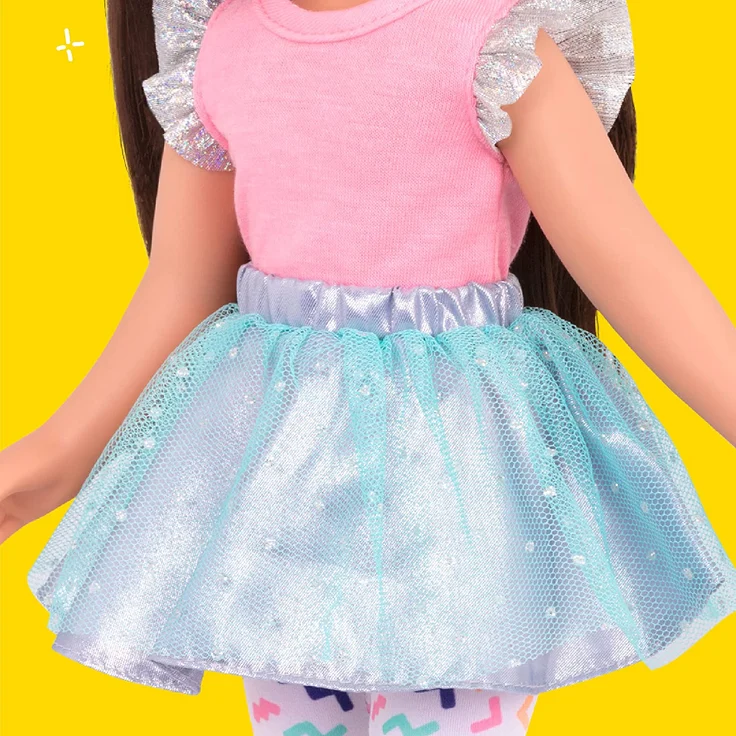 Glitter Girls Puppe Candice – Bewegliche 36cm Puppe mit Kleidung, Zubehör und langen Haaren zum frisieren - Spielzeug ab 3 Jahren (7 Teile), 4. 5 x 3. 5 x 15. 5 inches – Bild 3