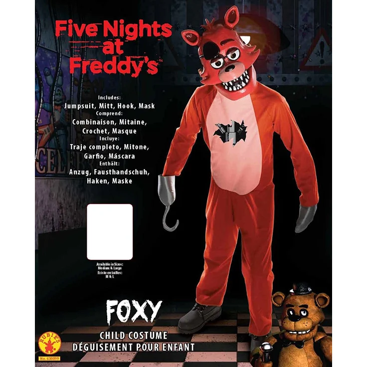 Rubie 's Offizielles Fünf Nächte bei Freddy Kostüm Foxy – Kinder Groß – Bild 6