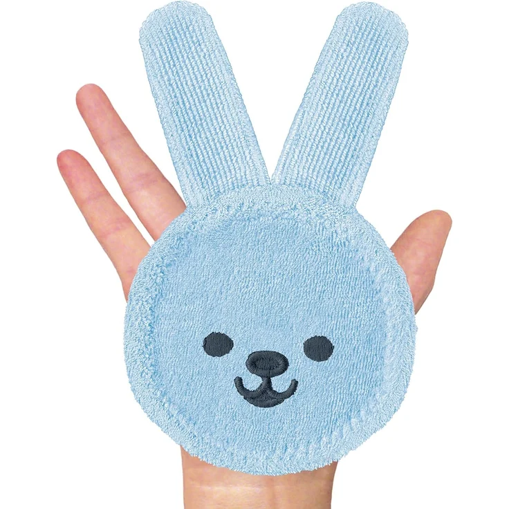 MAM Oral Care Rabbit für Baby’s erste Mundhygiene, sanfte Zahnpflege mit weichem Mikrofaser-Material, Babys an die tägliche Mundreinigung gewöhnen, ab 0+ Monate, blau – Bild 6