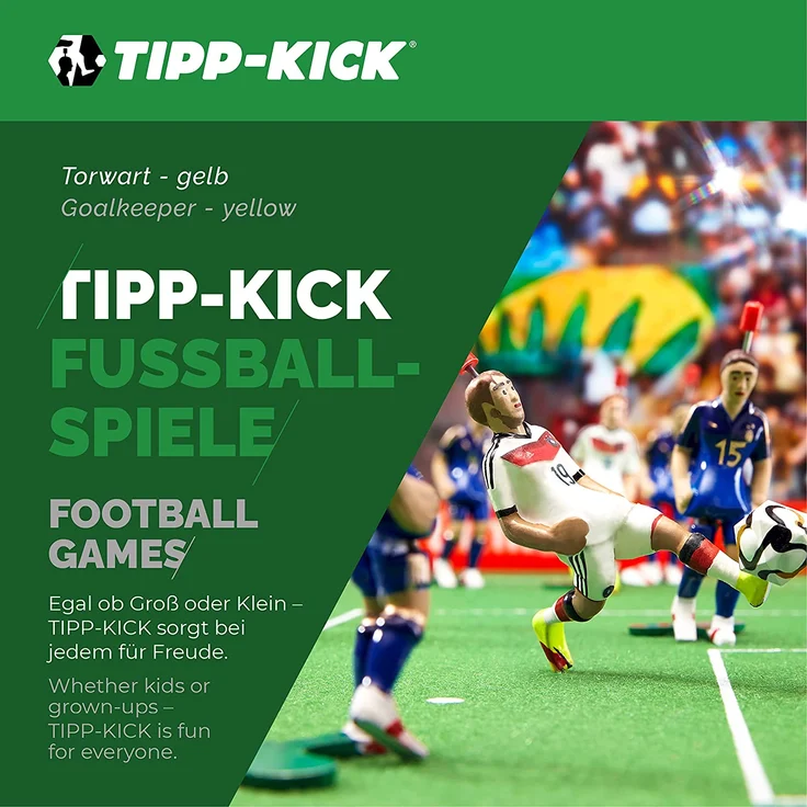 Tipp-Kick Torwart Toni, gelb – Bild 2