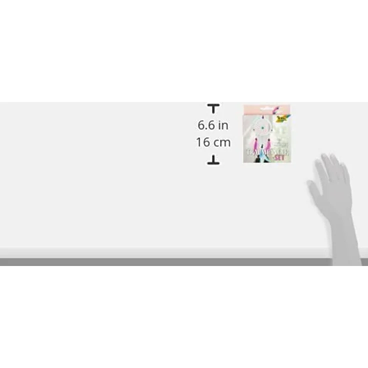 folia 23819 - Bastelset Traumfänger Girly - Set zum Erstellen eines wunderschönen Traumfängers in modernen Pastelltönen – Bild 4