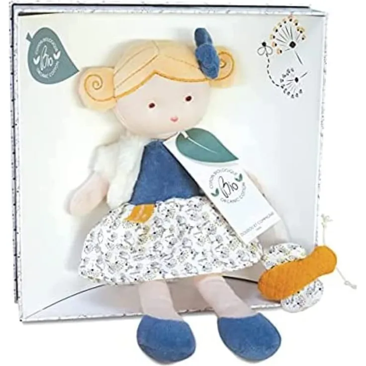 DOUDOU 23850 Biene Bio Puppe 25cm