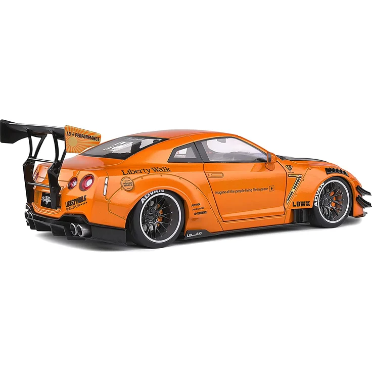 Solido 421188400 Nissan GTR R35, LB Works Type 2, 2020, Modellauto, Maßstab 1:18, orange – Bild 6