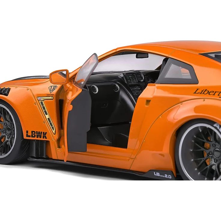 Solido 421188400 Nissan GTR R35, LB Works Type 2, 2020, Modellauto, Maßstab 1:18, orange – Bild 5
