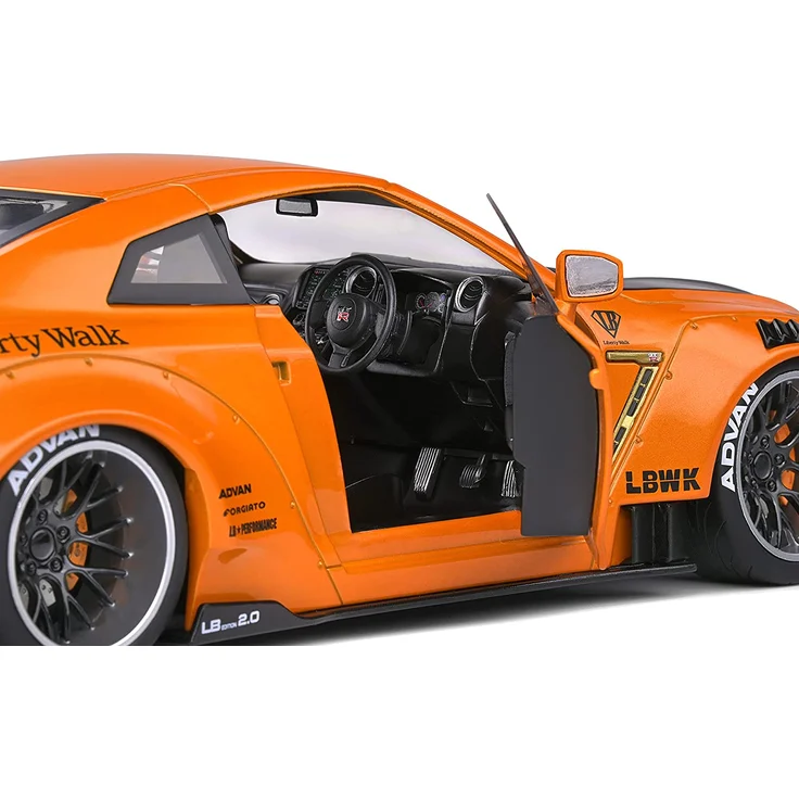 Solido 421188400 Nissan GTR R35, LB Works Type 2, 2020, Modellauto, Maßstab 1:18, orange – Bild 7