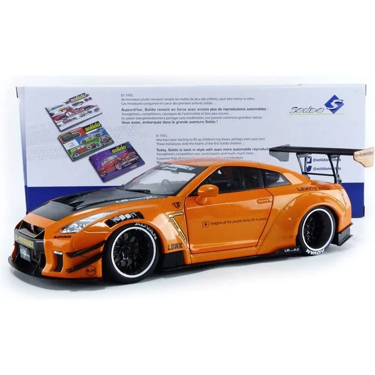 Solido 421188400 Nissan GTR R35, LB Works Type 2, 2020, Modellauto, Maßstab 1:18, orange – Bild 12