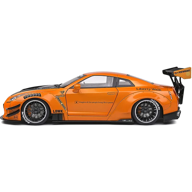 Solido 421188400 Nissan GTR R35, LB Works Type 2, 2020, Modellauto, Maßstab 1:18, orange – Bild 9