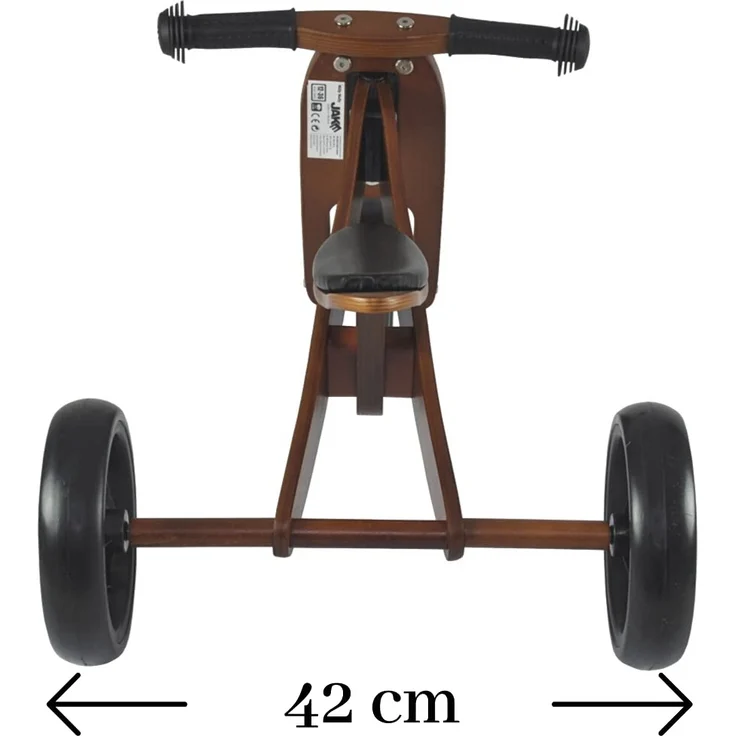 Milly Mally 2-in-1 loopfiets Jake naturel Junior Leer – Bild 6