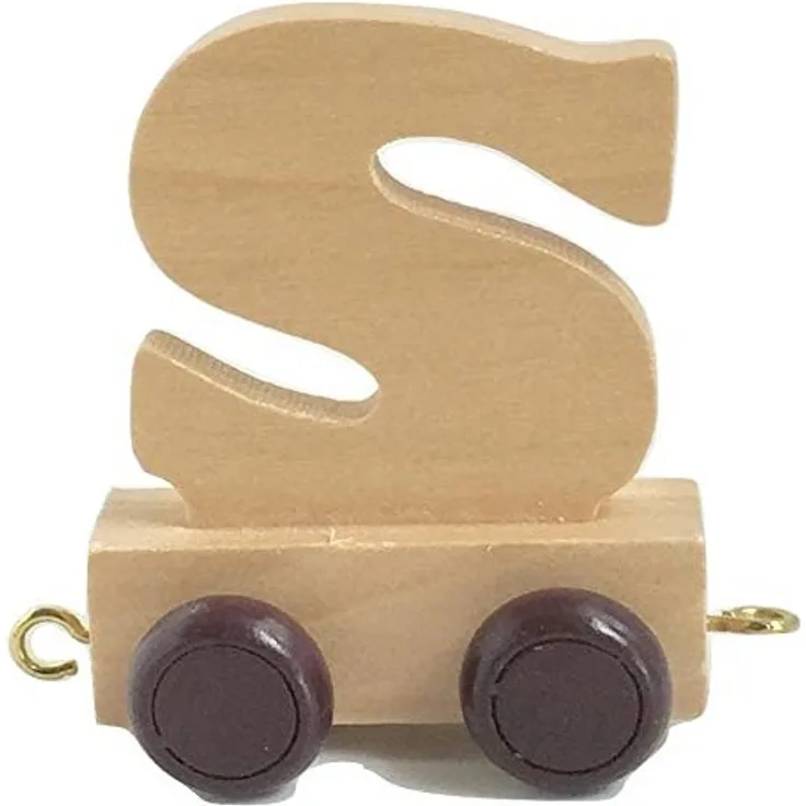 Personalisierbar namenszug | Buchstabenzug holzzug | Ein ideales Geschenk zur Geburtstag oder Taufgeschenk (Buchstabenzug S)