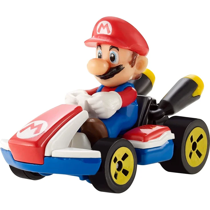 Hot Wheels GBG26 - Mario Kart Replica 1:64 Die-Cast Spielzeugauto Mario, Spielzeug ab 3 Jahren – Bild 2
