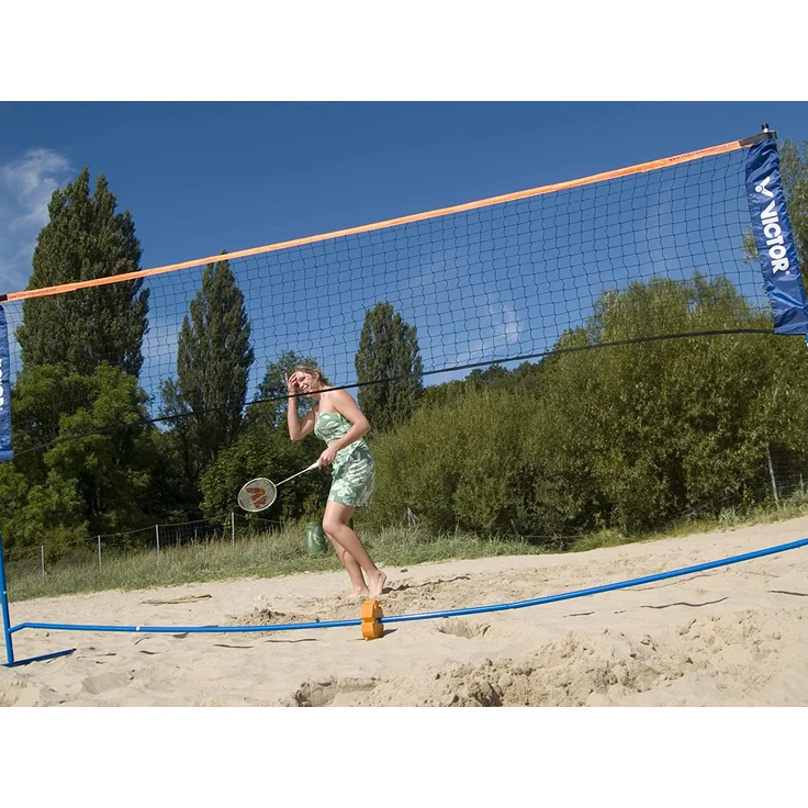 VICTOR Mini Badminton Netz | Federball Volleyball Beachvolleyball Netz – Bild 8
