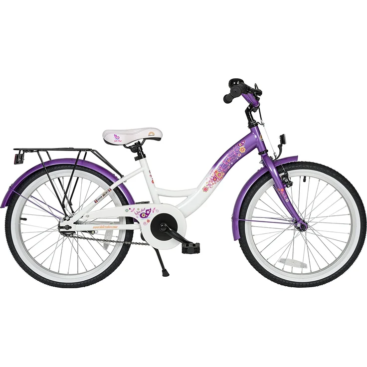 Bikestar 'Premium Sicherheits Kinderfahrrad 20 Zoll', Classic, Lila & Weiß – Bild 4