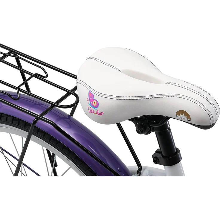 Bikestar 'Premium Sicherheits Kinderfahrrad 20 Zoll', Classic, Lila & Weiß – Bild 5