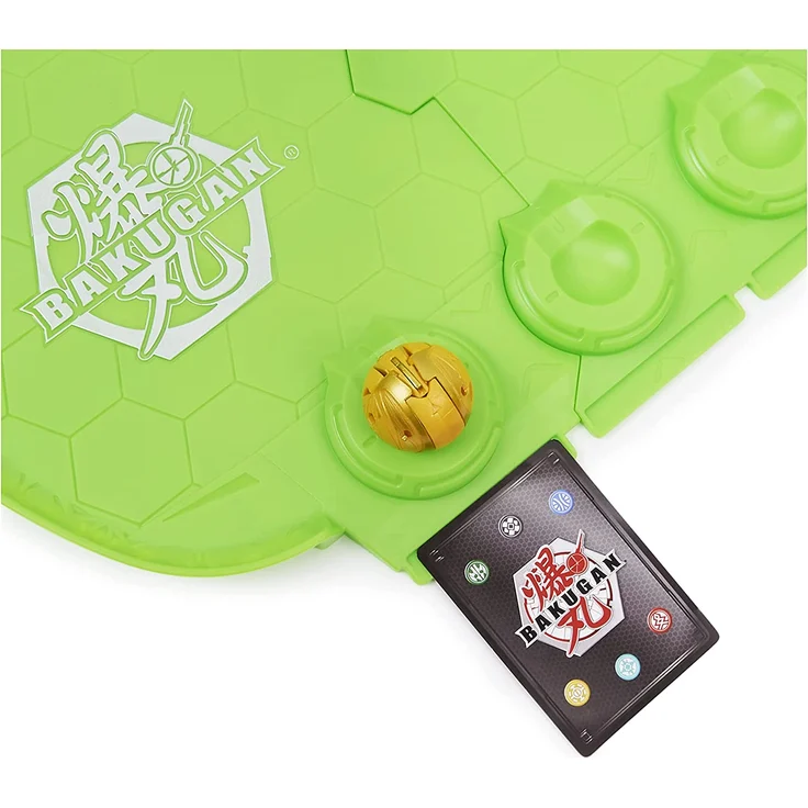Bakugan ''Evolutions'' Evo Battle Arena zerlegbares Spielfeld in neongrün mit exklusivem Aurelus Leonidas Wurfkreisel 6 Jahr(e) – Bild 6