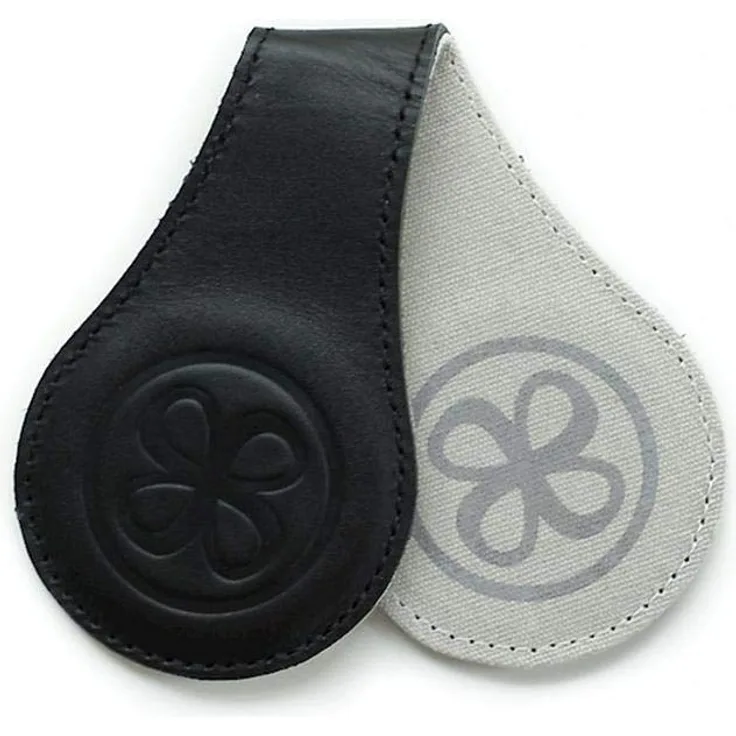 Cloby Leder Magnetclips 2er Set schwarz