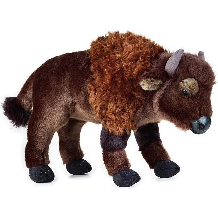 National Geographics Bison Stofftiere Plüsch Spielzeug (mittel, Natur)